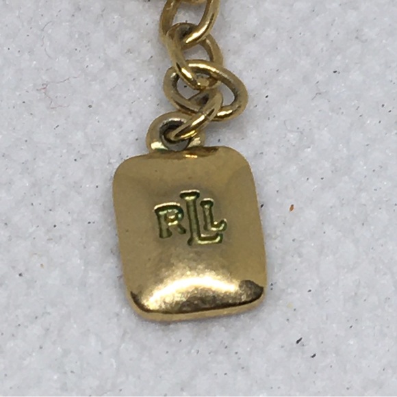 Vintage Ralph Lauren Necklace With Blue Howlite And Crystal Pendant - Picture 3 of 4